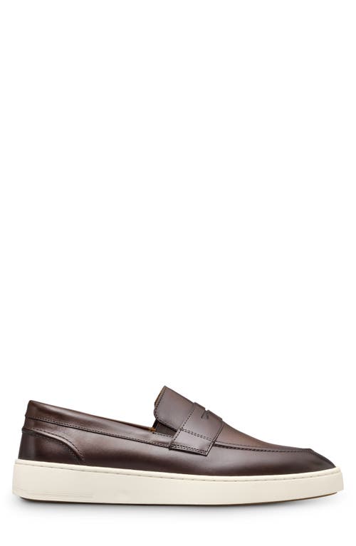 Allen Edmonds Rand Penny Slip-on Sneaker In Espresso