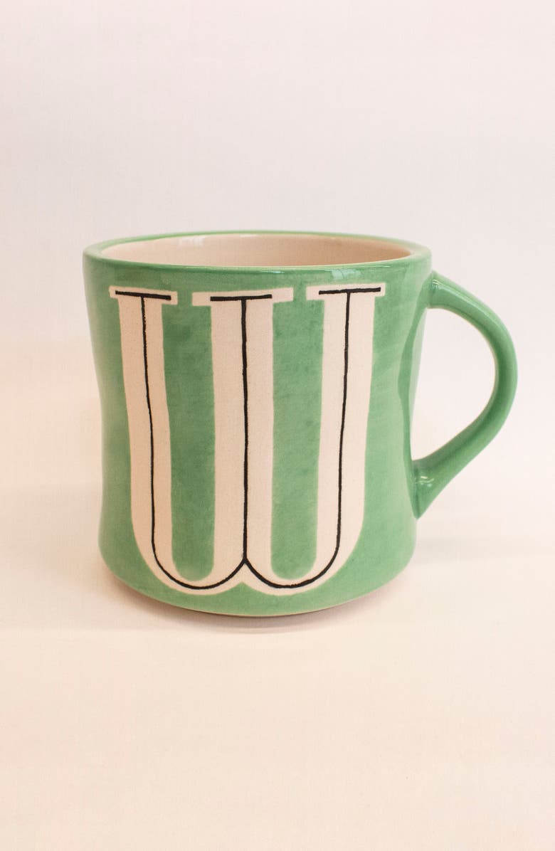 ANTHROPOLOGIE HOME Anthropologie Mia Monogram Mug, Main, color, W