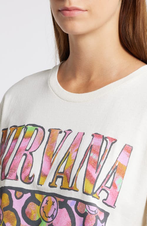 Shop Merch Traffic Nirvana Oversize Cotton Graphic T-shirt In Cream