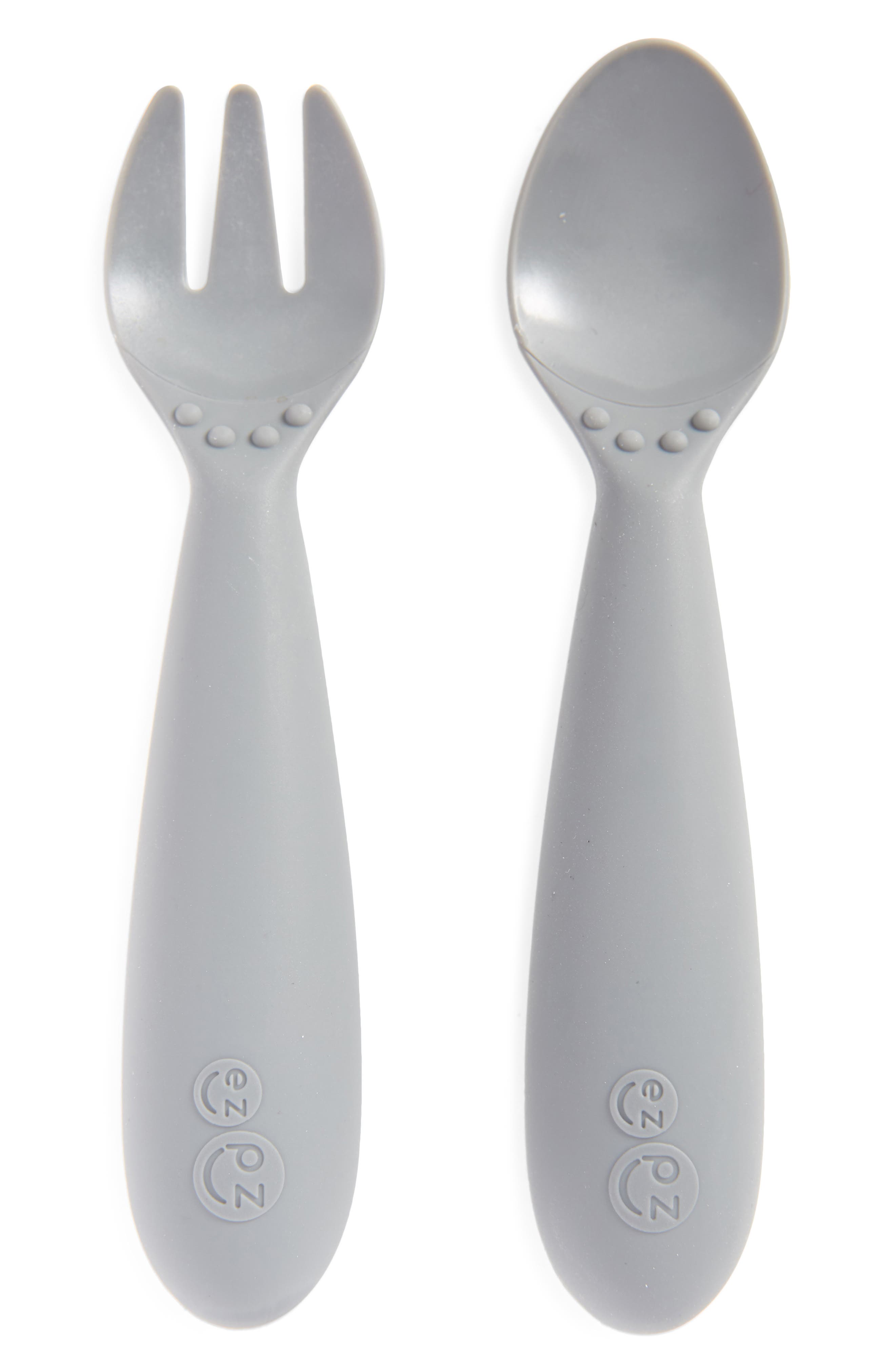 Infant Ezpz 2-Pack Mini Utensils, Size One Size - Grey
