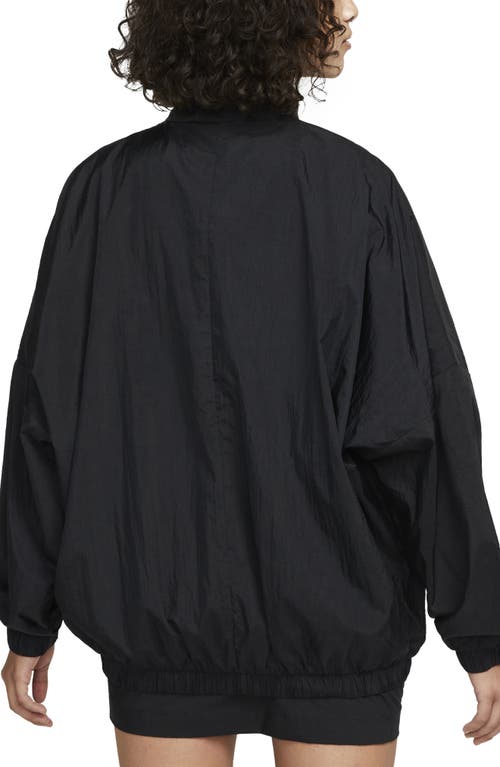 Shop Nike Sportswear Essential Jacket In Black/white
