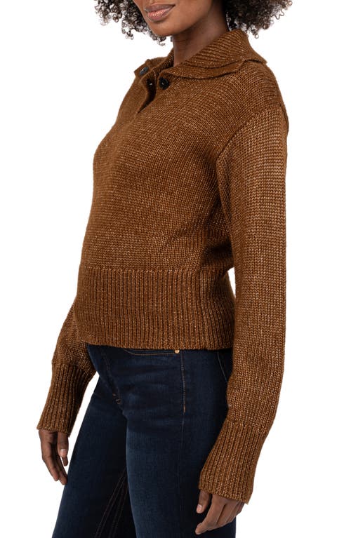 Shop Kut From The Kloth Anabel Henley Sweater In Camel