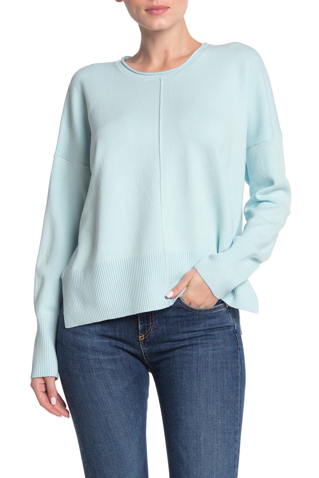 French Connection Scoop Neck Long Sleeve Sweater Nordstrom Rack