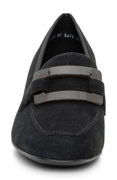 Ara Glimmer Loafer Pump In Black