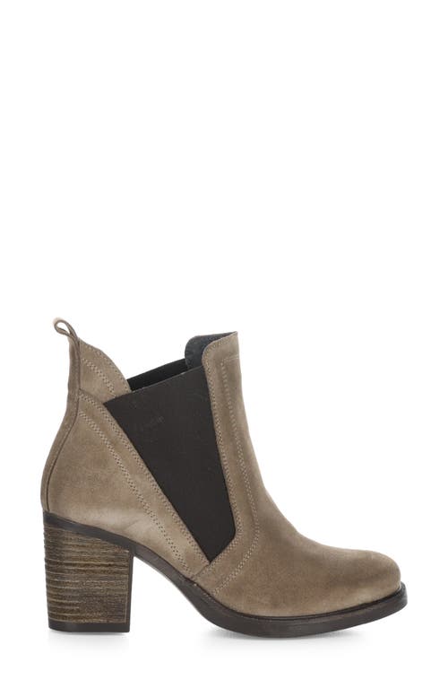 Shop Bos. & Co. Bellini Waterproof Chelsea Boot In Taupe/dkbrown Suede