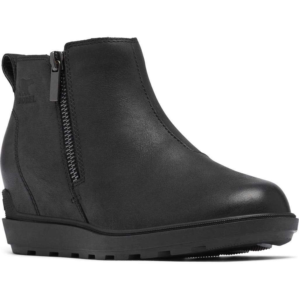Sorel Evie Ii Zip Waterproof Ankle Boot In Black
