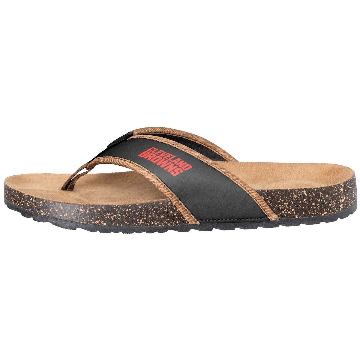 FOCO Cleveland Browns Cork Flip Flops 