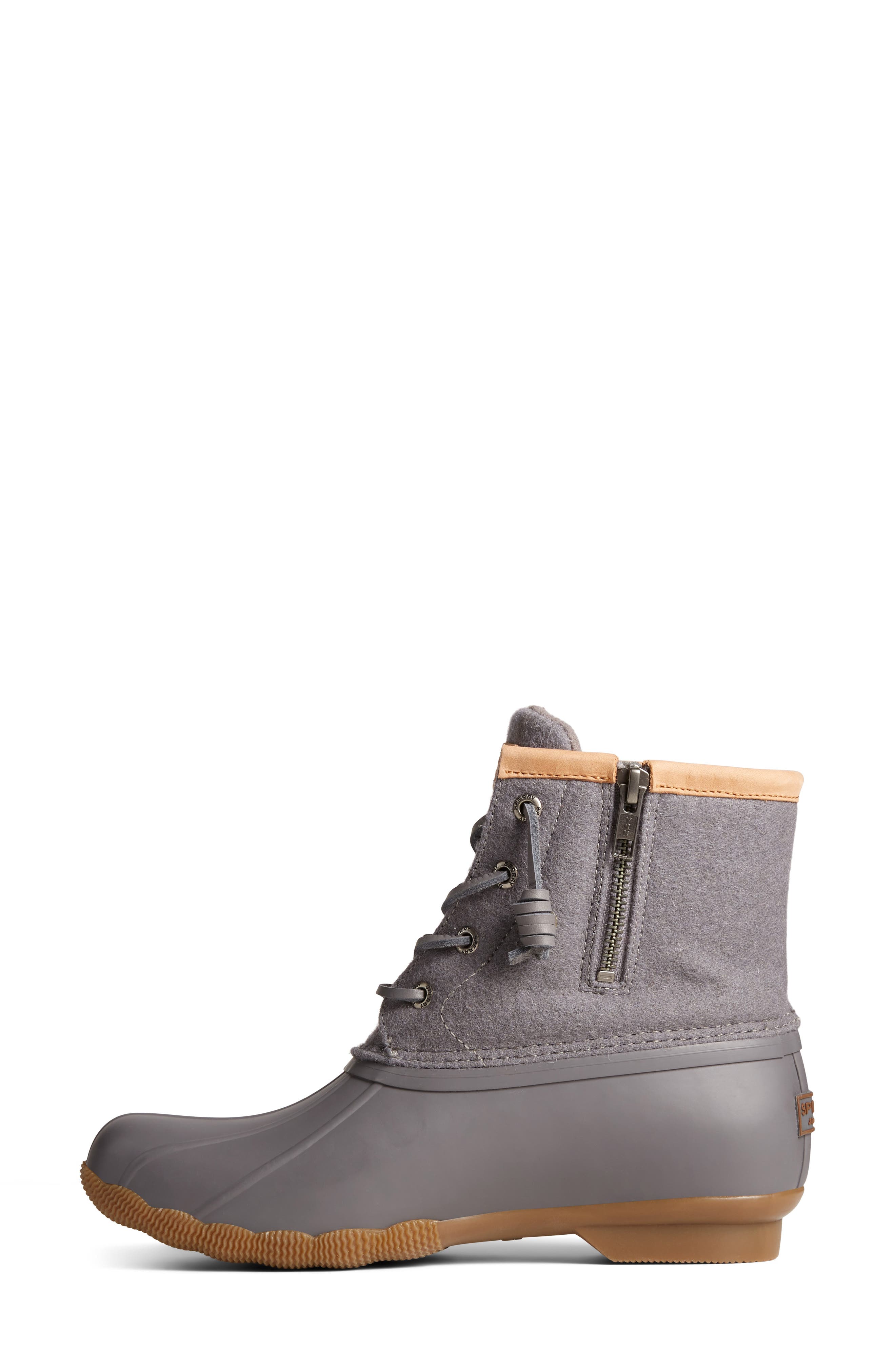 womens sperry duck boots grey