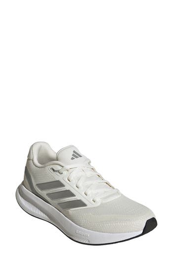 Adidas Originals Adidas Run Falcon 5 Running Shoe In Off White/silver/black