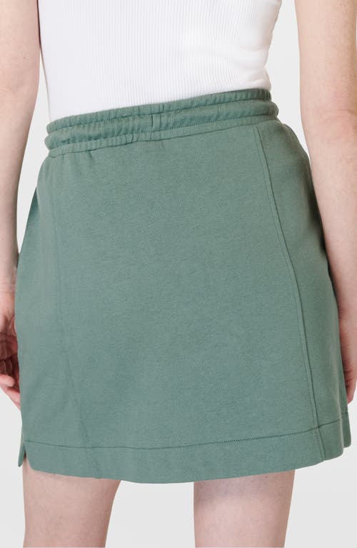 Shop Sweaty Betty After Class Skirt In Cool Forest Green