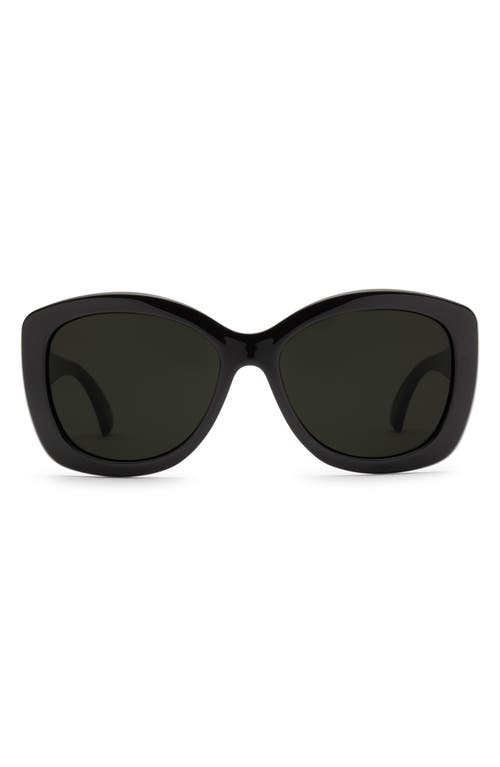 Gaviota Polarized Square Sunglasses in Gloss Black/Grey Polar
