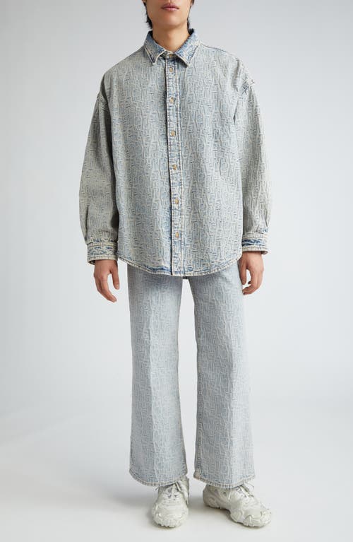 ACNE STUDIOS ACNE STUDIOS MONOGRAM HIGH WAIST RELAXED FIT JEANS 