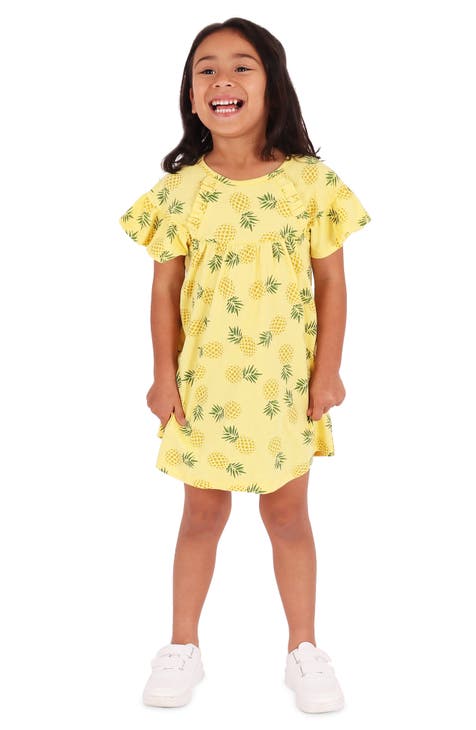 Kids' Pineapples Puff Sleeve Dress (Toddler, Little Kid & Big Kid)