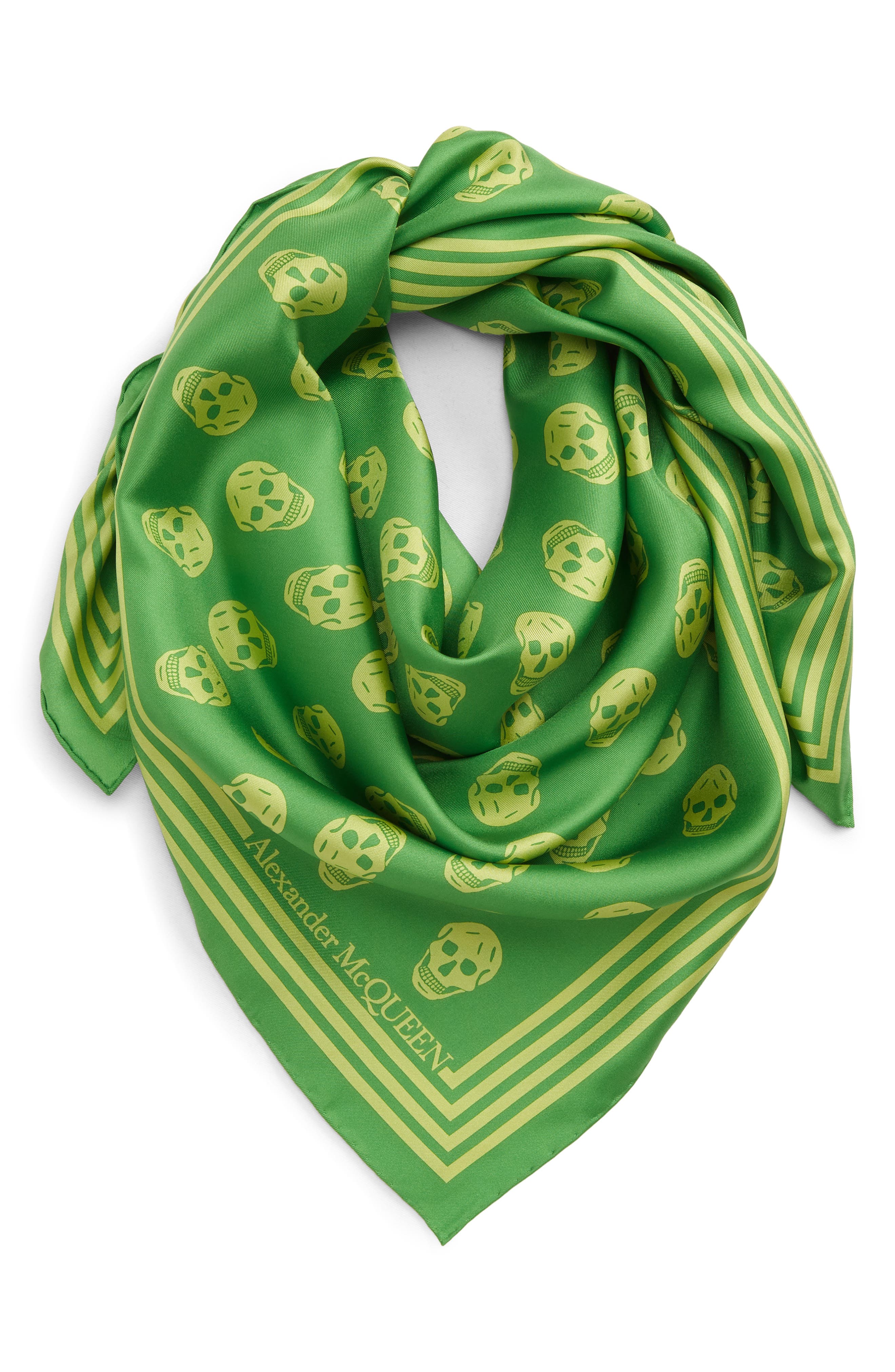 green neck scarves