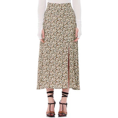 Afrm Devera Midi Skirt, Black