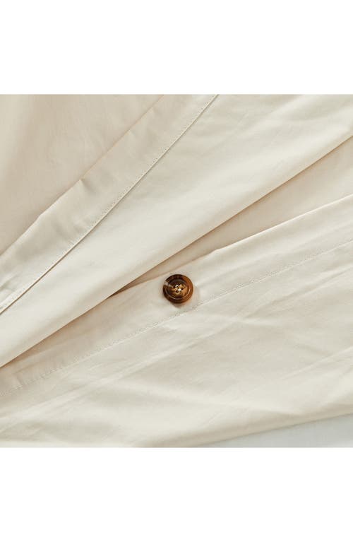 Shop Sijo Luxesoft Organic Cotton Sateen Duvet Cover In Fog