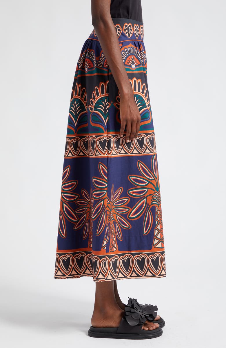 FARM Rio Ainika Tapestry Midi Skirt, Alternate, color, 