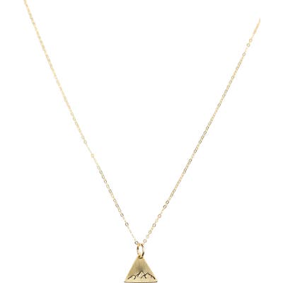 Nashelle Dainty Mountain Pendant Necklace