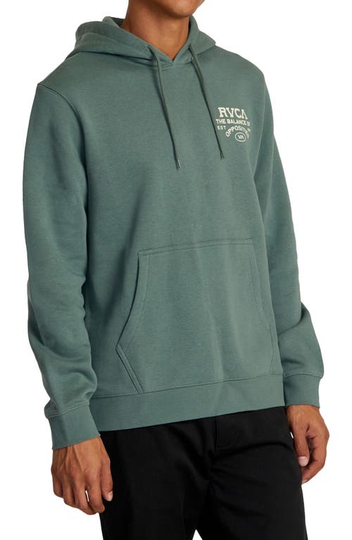 Shop Rvca Plein View Graphic Hoodie In Jade