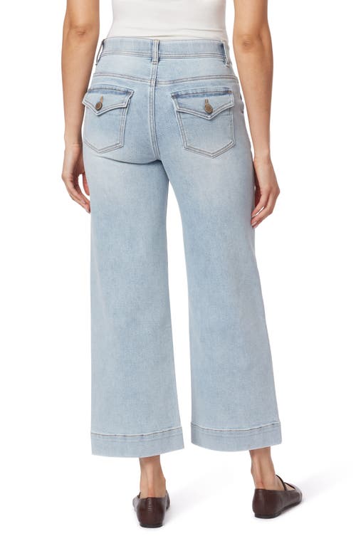 Curve Appeal Premium Crop Wide Leg Jeans In Sky Blue