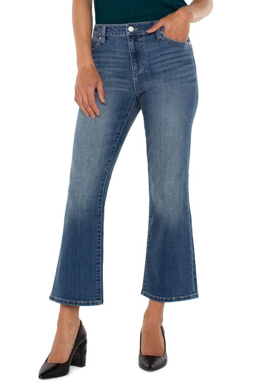 Shop Liverpool Hannah Crop Flare Jeans In Forest Hills