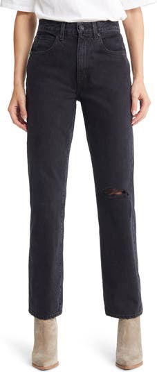 Abrand Chelsea High Straight Organic Black Jeans – Beginning Boutique