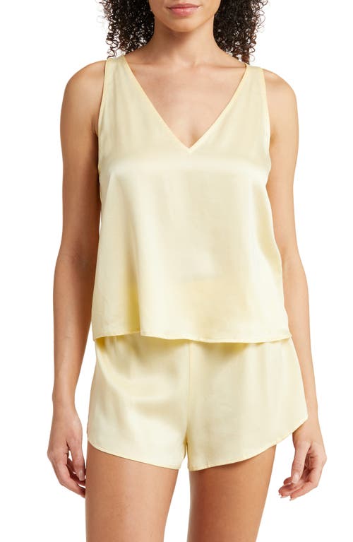 Lunya Washable Silk Short Pajamas in Wayward Yellow at Nordstrom, Size Large