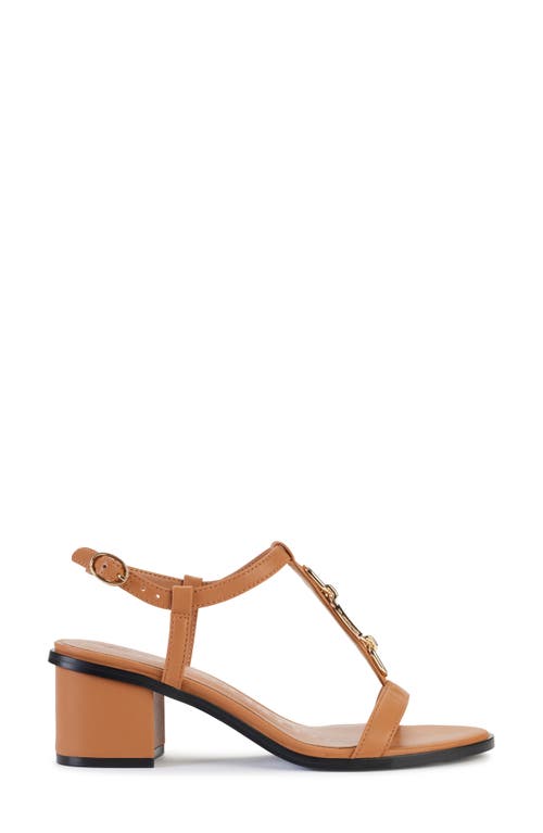 Karl Lagerfeld Paris Hilary T-strap Sandal In Tan
