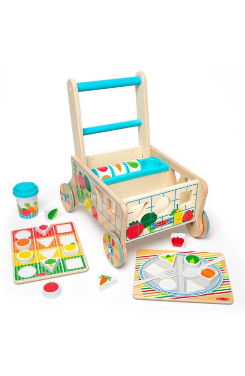 Melissa & Doug Wooden Shape Sorting Grocery Cart Toy in Multi at Nordstrom
