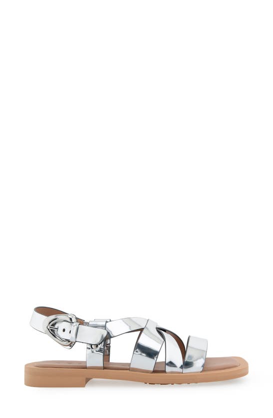 Shop Aerosoles St. Clair Sandal In Silver Pu