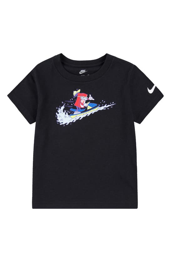 Nike Kids' Boxy Graphic T-shirt In Black