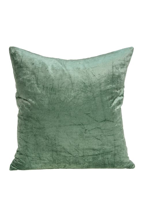 Parkland Collection Transitional Solid Throw Pillow In Green