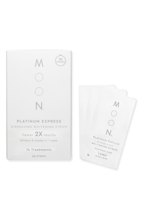 MOON MOON PLATINUM EXPRESS DISSOLVING TEETH WHITENING STRIPS