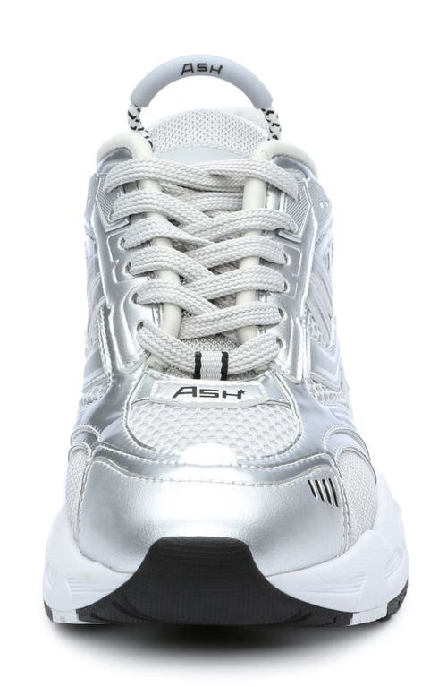 Shop Ash Race Sneaker In Silver/pearl