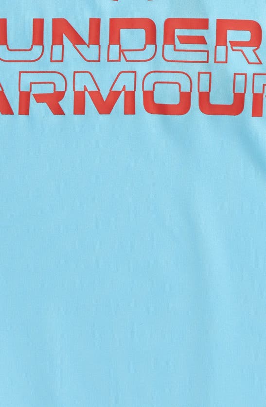 Shop Under Armour Kids' Tech Split Graphic T-shirt In 914 Sky Blue