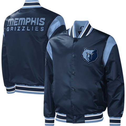 Starter White/Blue Satin Dallas Cowboys Warm-Up Pitch Jacket