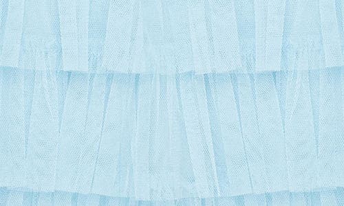 Shop Habitual Kids Kids' Ruffle Sweatshirt Dress In Light Blue