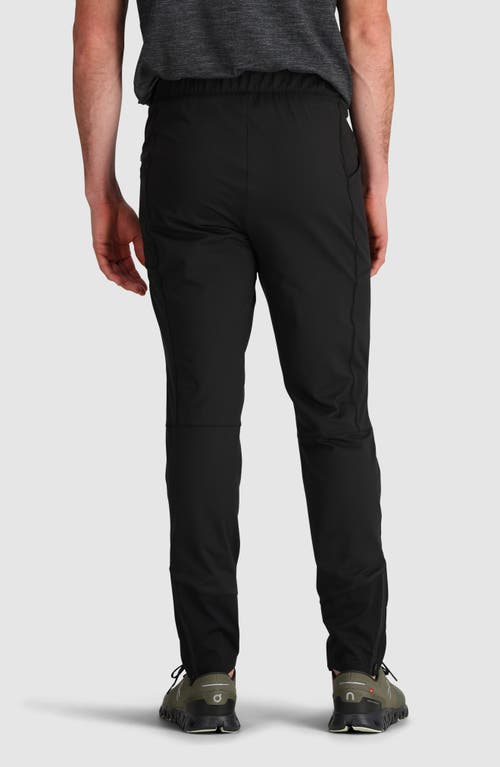 Shop Outdoor Research Deviator Wind Performance Running Pants In Black