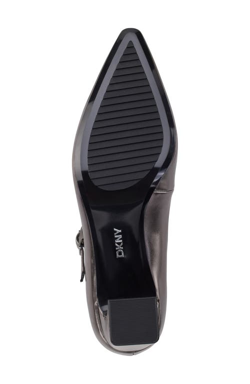 Dkny Samira Pointed Toe Mary Jane Pump In Graphite