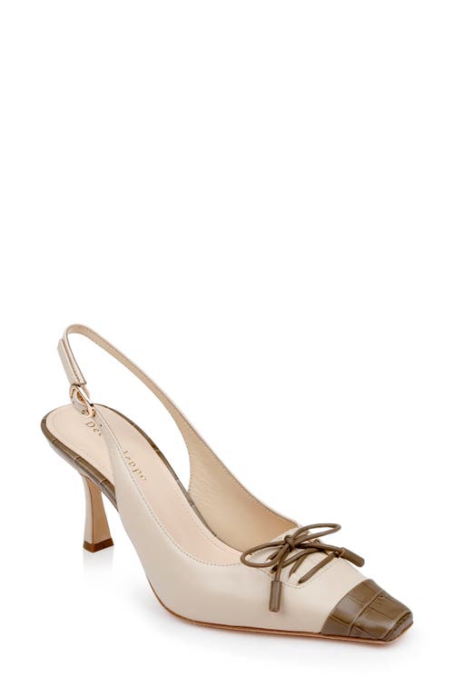 Shop Dee Ocleppo Fremont Slingback Pump In Powder Leather