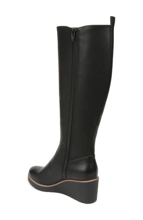 Soul Naturalizer Adrian Knee High Wedge Boot In Black Synthetic
