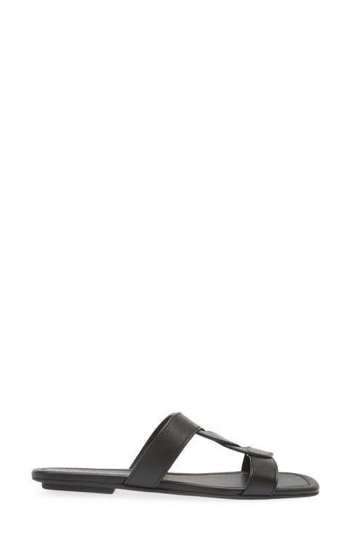 Stuart Weitzman Ibiza Slide Sandal In Black
