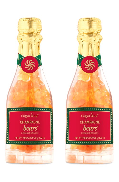 sugarfina Holiday Champagne Bears Celebration Bottle Duo 