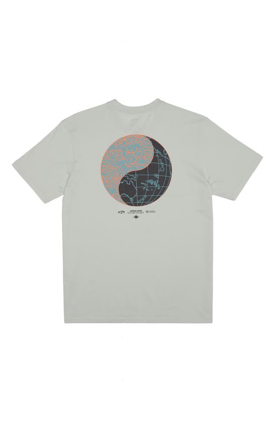 Shop Billabong Yin & Yang Organic Cotton Graphic T-shirt In Clear Sky