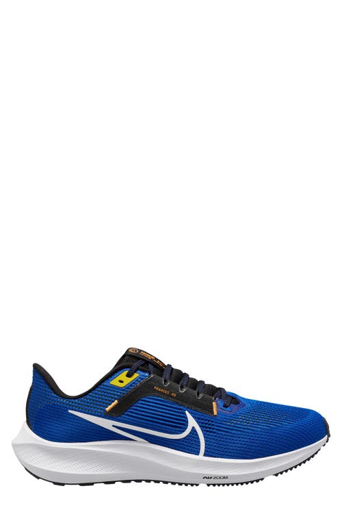 Shop Nike Air Zoom Pegasus 40 Running Shoe In Blue/white/black