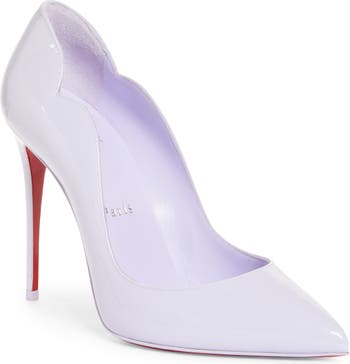 (40.5 Lilac) Hot Chick Scallop Pointed Toe Pump