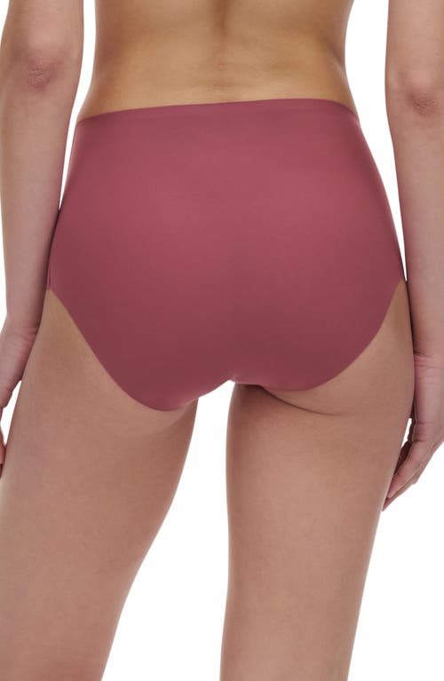 Shop Chantelle Lingerie Soft Stretch High Waist Briefs In Sepia