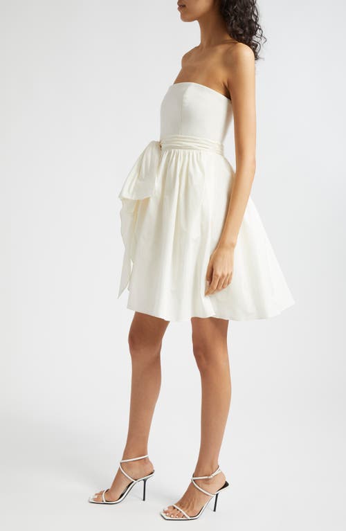 Shop Cinq À Sept Liv Strapless Dress In Ivory