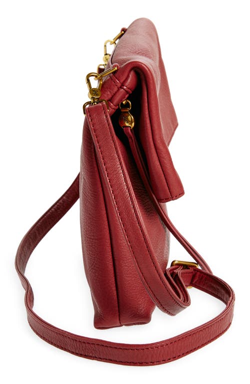 Shop Hobo Draft Leather Crossbody Bag In Red Pear