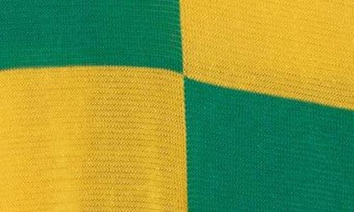 Bode Checker Polo In Yellow Green